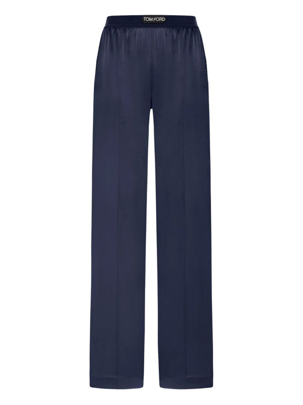 Tom Ford Silk Pajama Pants - Blue