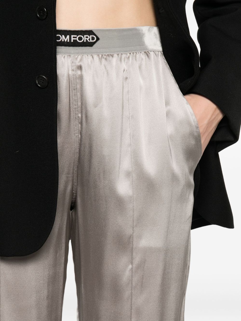Tom Ford Silk Pajama Pants - Grey