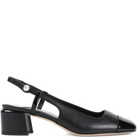 Jimmy Choo Elisa Patent Leather Slingback Pumps - Black