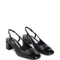 Jimmy Choo Elisa Patent Leather Slingback Pumps - Black