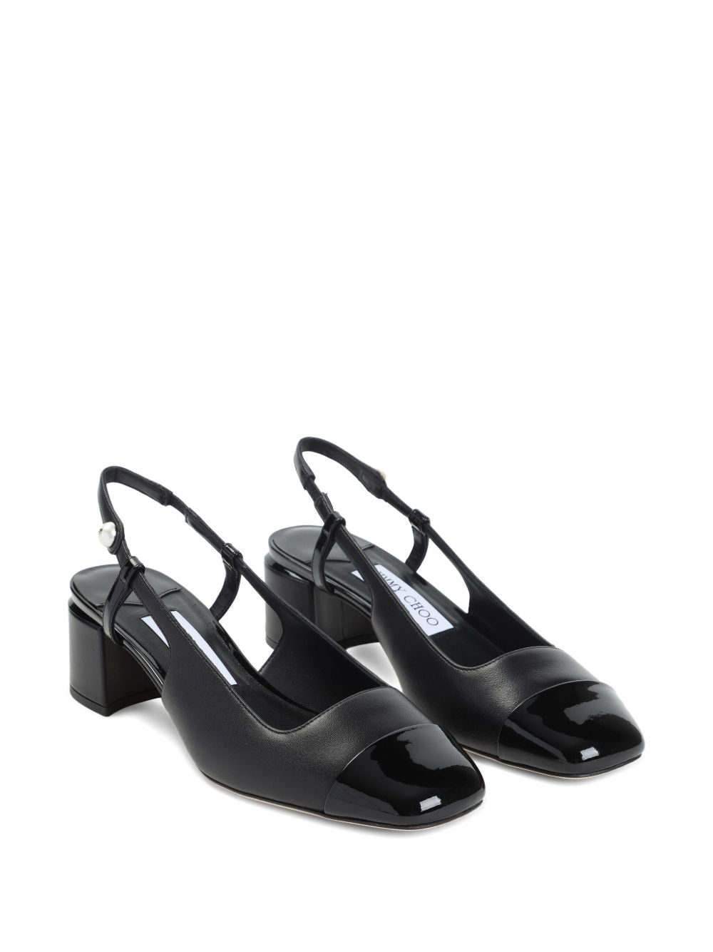 Jimmy Choo Elisa Patent Leather Slingback Pumps - Black