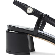 Jimmy Choo Elisa Patent Leather Slingback Pumps - Black