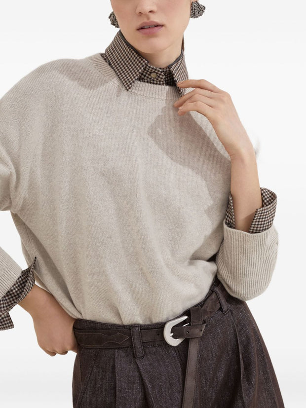 Brunello Cucinelli Crewneck Sweater Beige