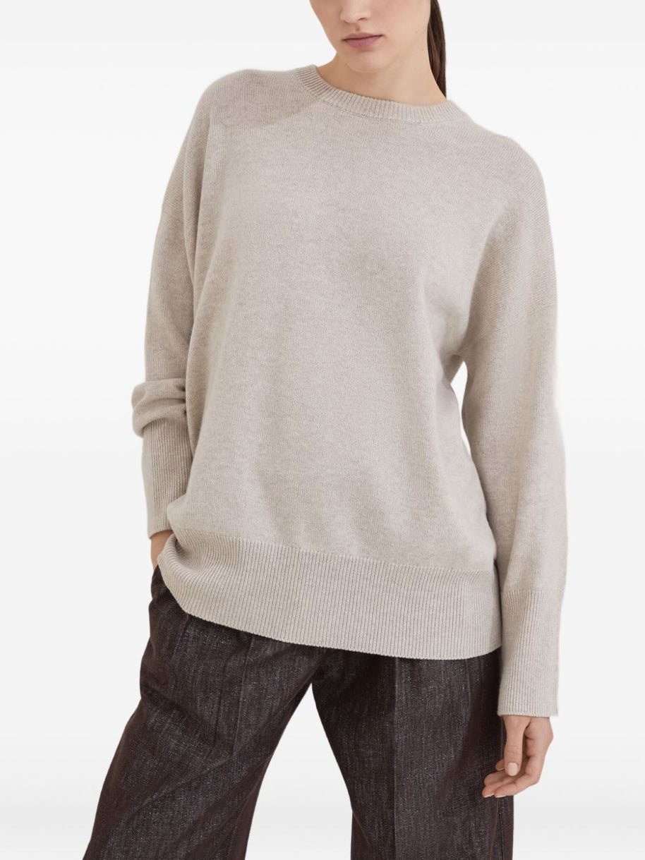 Brunello Cucinelli Crewneck Sweater Beige