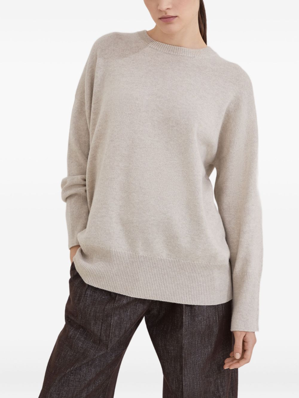 Brunello Cucinelli Crewneck Sweater Beige