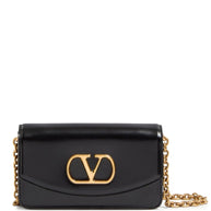 Valentino Garavani Vain Small Leather Clutch