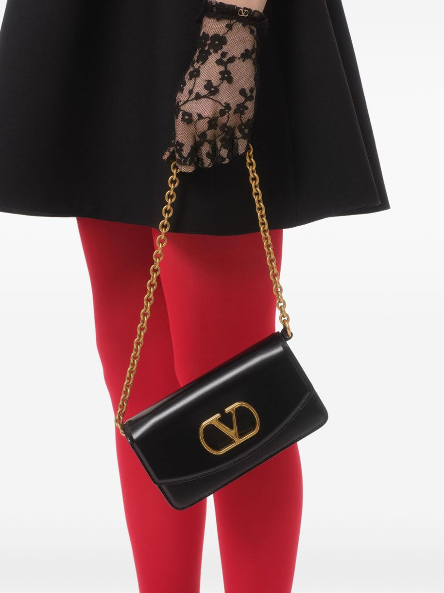 Valentino Garavani Vain Small Leather Clutch