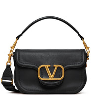 Valentino Garavani Alltime Grainy Calfskin Shoulder Bag