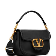 Valentino Garavani Alltime Grainy Calfskin Shoulder Bag