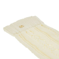 Valentino V Gold Cotton Socks - White