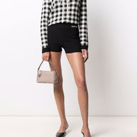 Valentino Garavani Rockstud Small Leather Shoulder Bag - Powder
