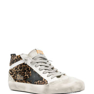 Golden Goose Mid Star Leather Sneakers - Brown