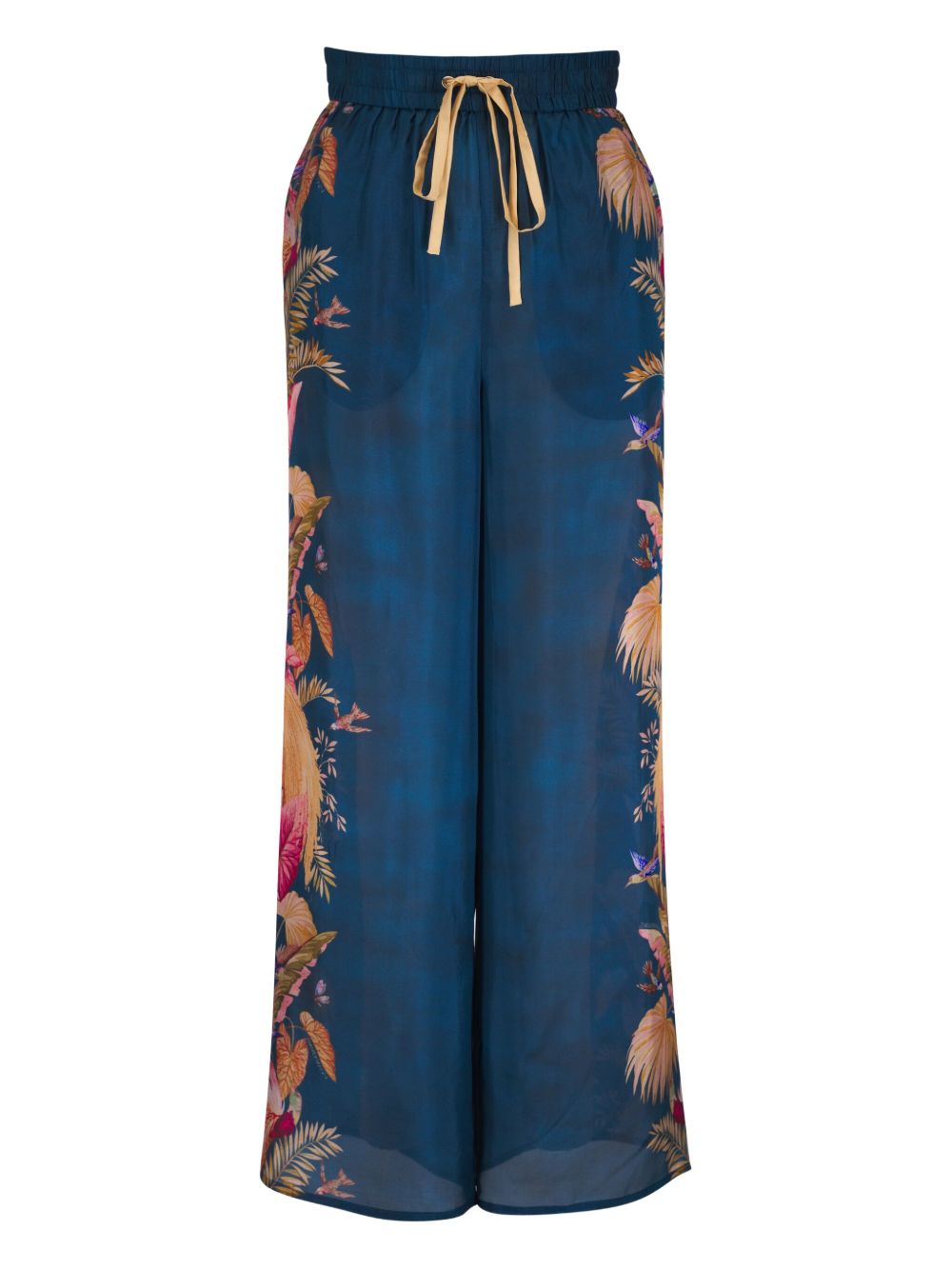 Zimmermann Ascension Silk Trousers - Blue
