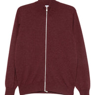 Brunello Cucinelli Cashmere Zipped Cardigan - Red
