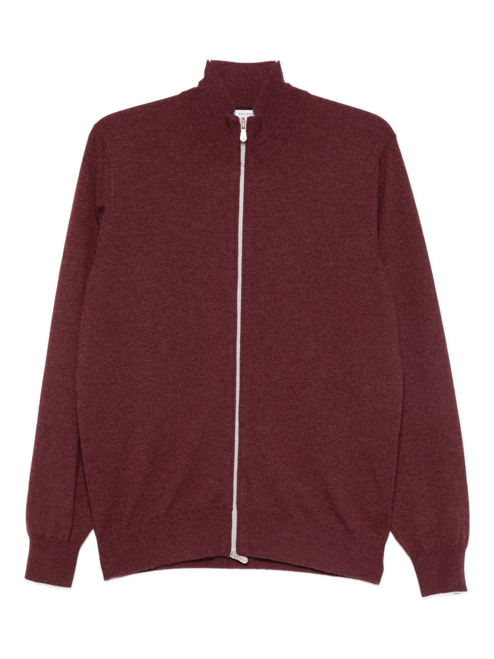Brunello Cucinelli Cashmere Zipped Cardigan - Red