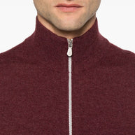 Brunello Cucinelli Cashmere Zipped Cardigan - Red