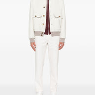 Brunello Cucinelli Cashmere Zipped Cardigan - Red