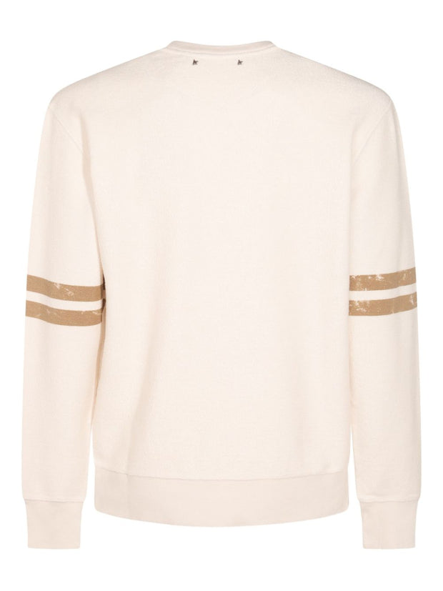 Golden Goose Logo Cotton Sweatshirt - White
