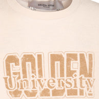 Golden Goose Logo Cotton Sweatshirt - White