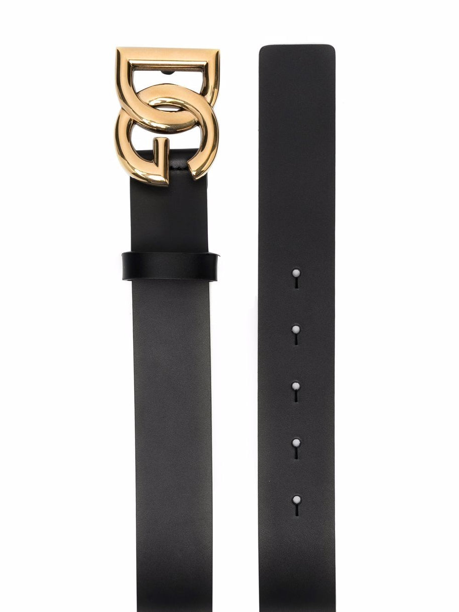 Dolce & Gabbana DG Logo Leather Belt