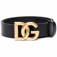 Dolce & Gabbana DG Logo Leather Belt