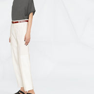 Brunello Cucinelli Cashmere And Silk T-shirt - Grey