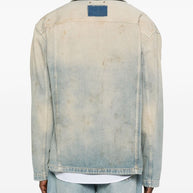 Golden Goose Denim Cotton Jacket - Clear Blue