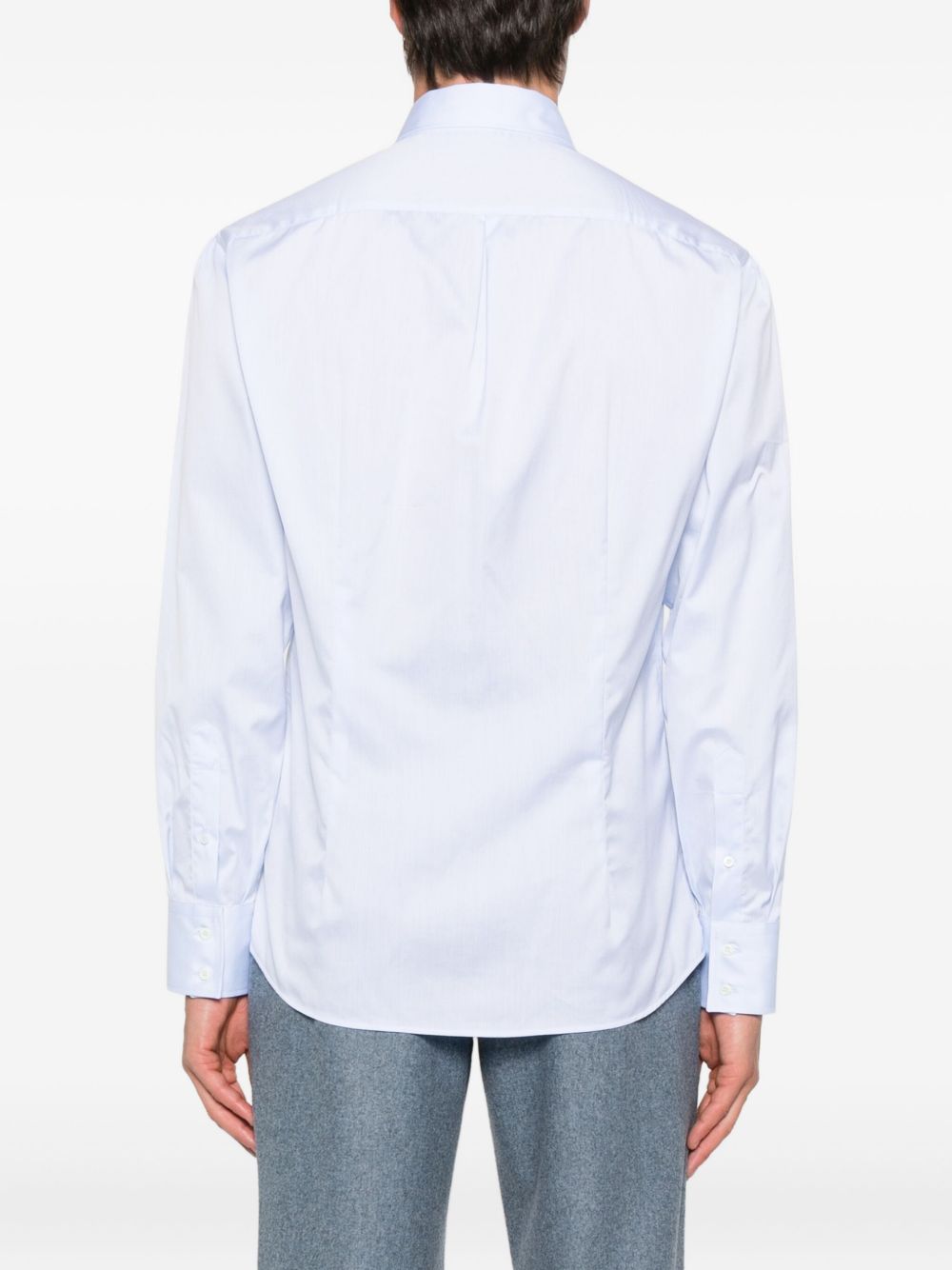 Brunello Cucinelli Cotton Shirt - Clear Blue