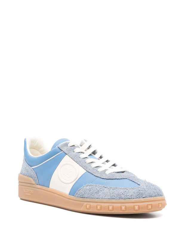 Valentino Garavani UpVillage Leather Sneakers - Clear Blue