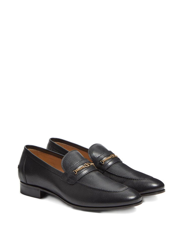 Valentino Garavani Leather Loafers - Black