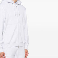 Brunello Cucinelli Cotton Zipped Hoodie - Light Grey