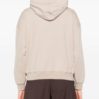 Brunello Cucinelli Cotton Zipped Hoodie - Beige