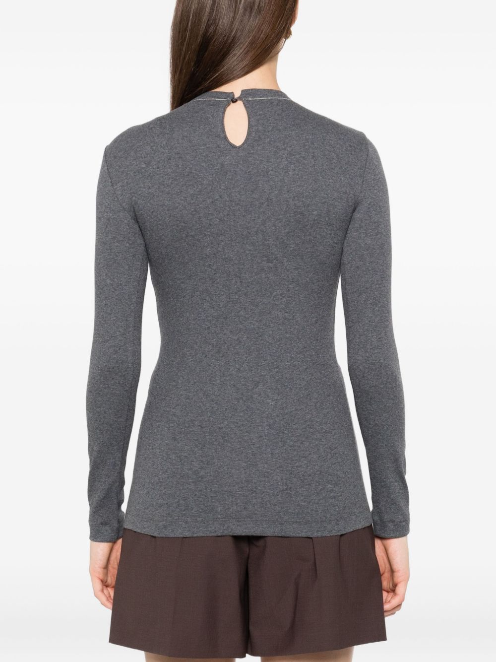 Brunello Cucinelli Cotton Crewneck Sweater - Grey