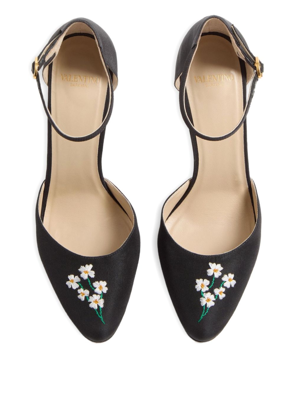 Valentino Garavani Embroidered Pumps - Black