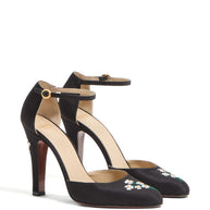 Valentino Garavani Embroidered Pumps - Black