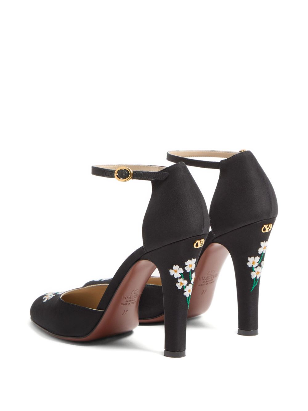 Valentino Garavani Embroidered Pumps - Black