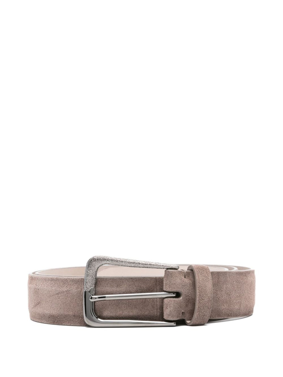 Brunello Cucinelli Suede Belt - Beige