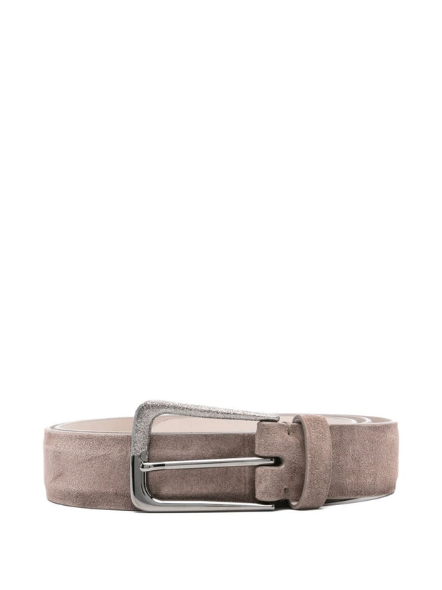 Brunello Cucinelli Suede Belt - Beige
