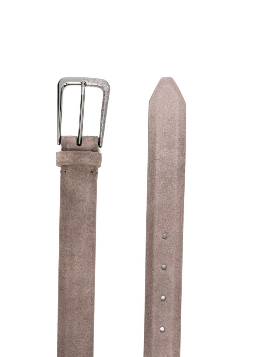 Brunello Cucinelli Suede Belt - Beige