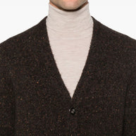 Brunello Cucinelli Wool V-necked Cardigan - Brown