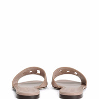 Dolce & Gabbana DG Logo Flat Sandals Powder