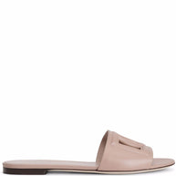 Dolce & Gabbana DG Logo Flat Sandals Powder