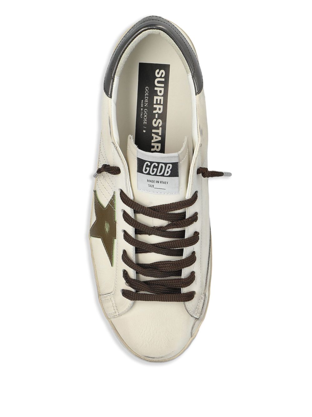 Golden Goose Super-Star In Nappa Leather With Leather Star And Leather Heel Tab