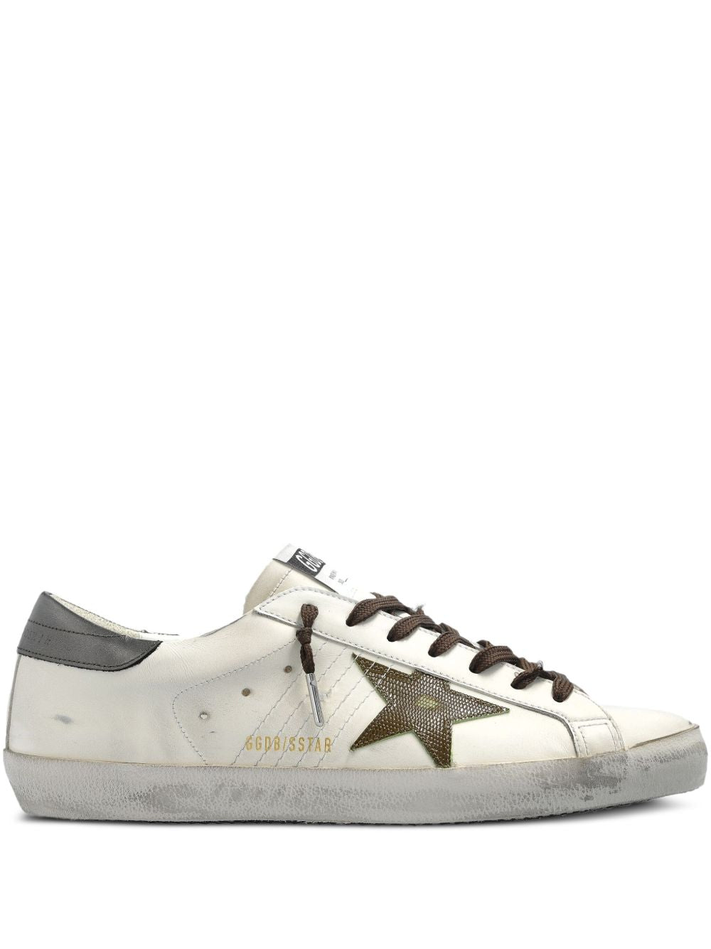 Golden Goose Super-Star Leather Sneakers - Grey