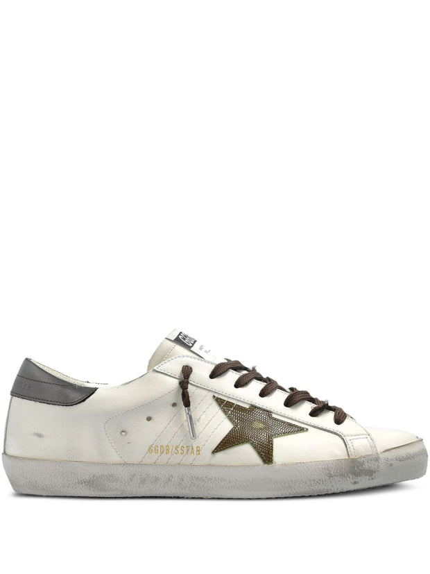 Golden Goose Super-Star Leather Sneakers - Grey