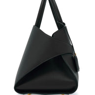 Ferragamo Hug Medium Leather Tote Bag - Black