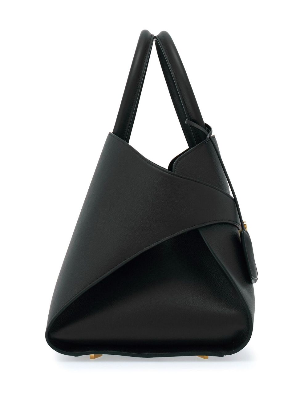 Ferragamo Hug Medium Leather Tote Bag - Black