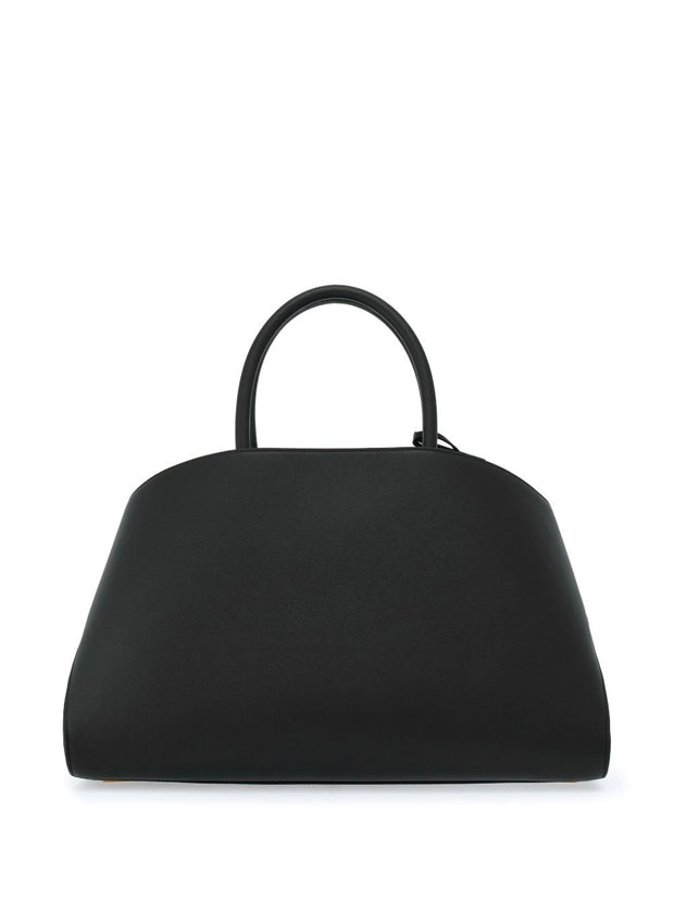 Ferragamo Hug Medium Leather Tote Bag - Black