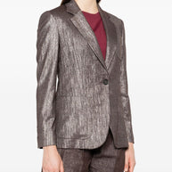 Brunello Cucinelli Single Breasted Blazer - Silver