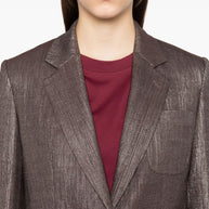 Brunello Cucinelli Single Breasted Blazer - Silver